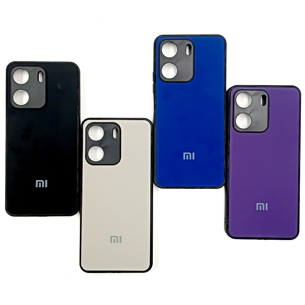 Redmi 13C Logo Silicone back cover with velvet inside protection layer