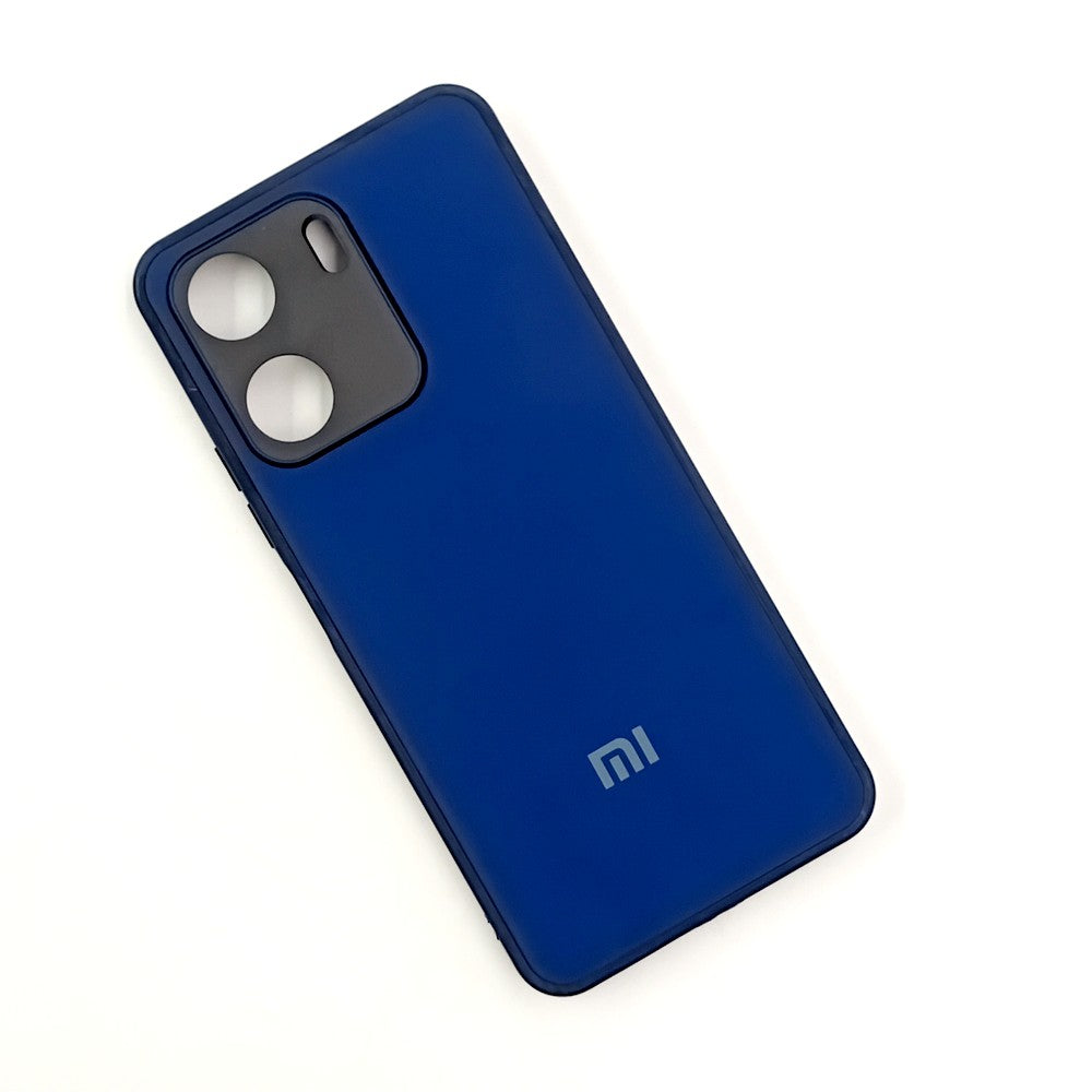 Redmi 13C Logo Silicone back cover with velvet inside protection layer