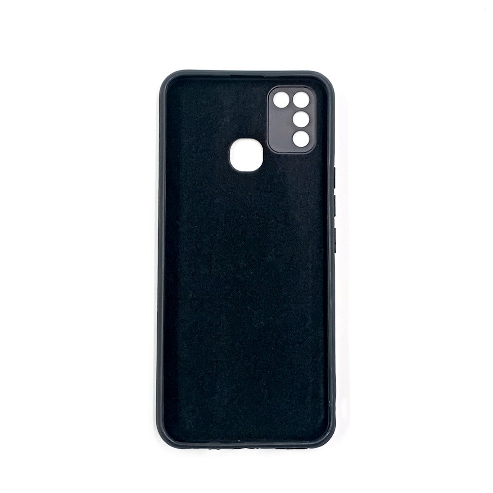 Infinix Smart 5 Logo Silicone back cover with velvet inside protection layer