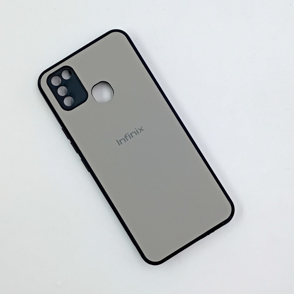 Infinix Smart 5 Logo Silicone back cover with velvet inside protection layer