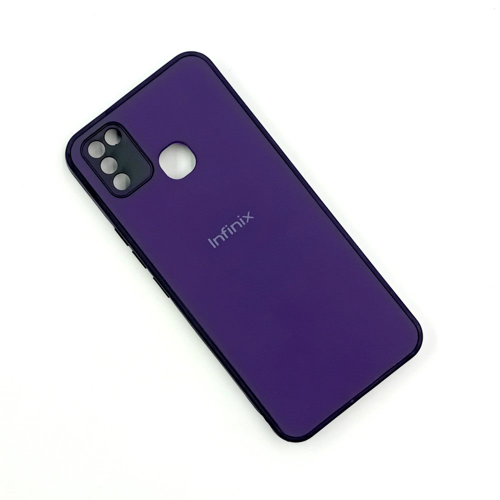 Infinix Smart 5 Logo Silicone back cover with velvet inside protection layer