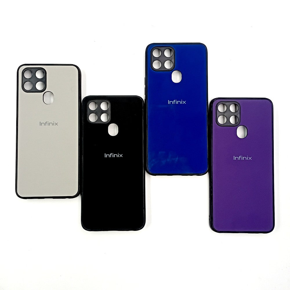 Infinix Smart 6 Logo Silicone back cover with velvet inside protection layer