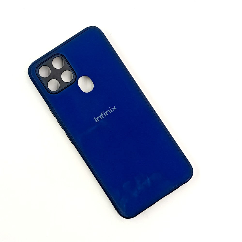 Infinix Smart 6 Logo Silicone back cover with velvet inside protection layer