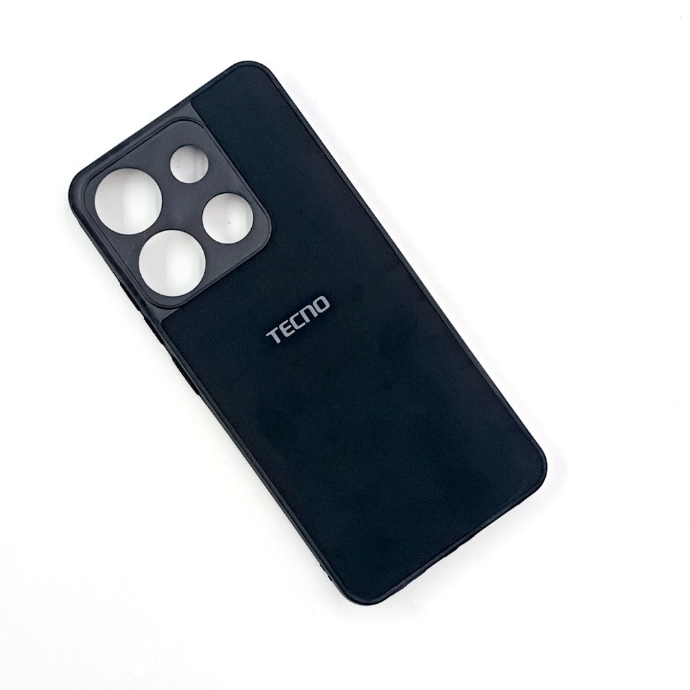 Infinix Smart 7 / Tecno Spark Go 2023 Logo Silicone back cover with velvet inside protection layer