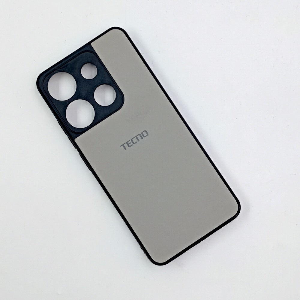 Infinix Smart 7 / Tecno Spark Go 2023 Logo Silicone back cover with velvet inside protection layer