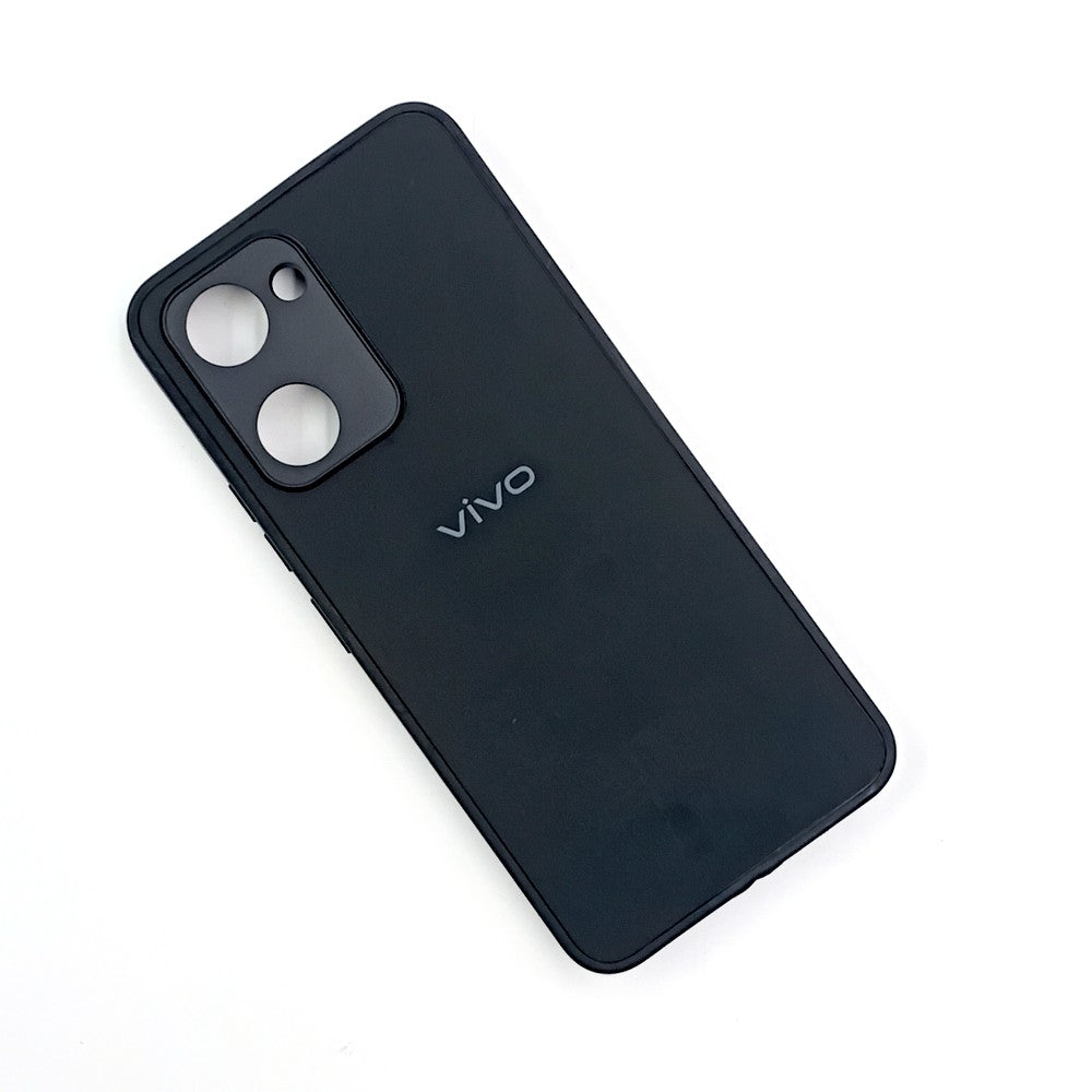 Vivo Y03 Logo Silicone back cover with velvet inside protection layer