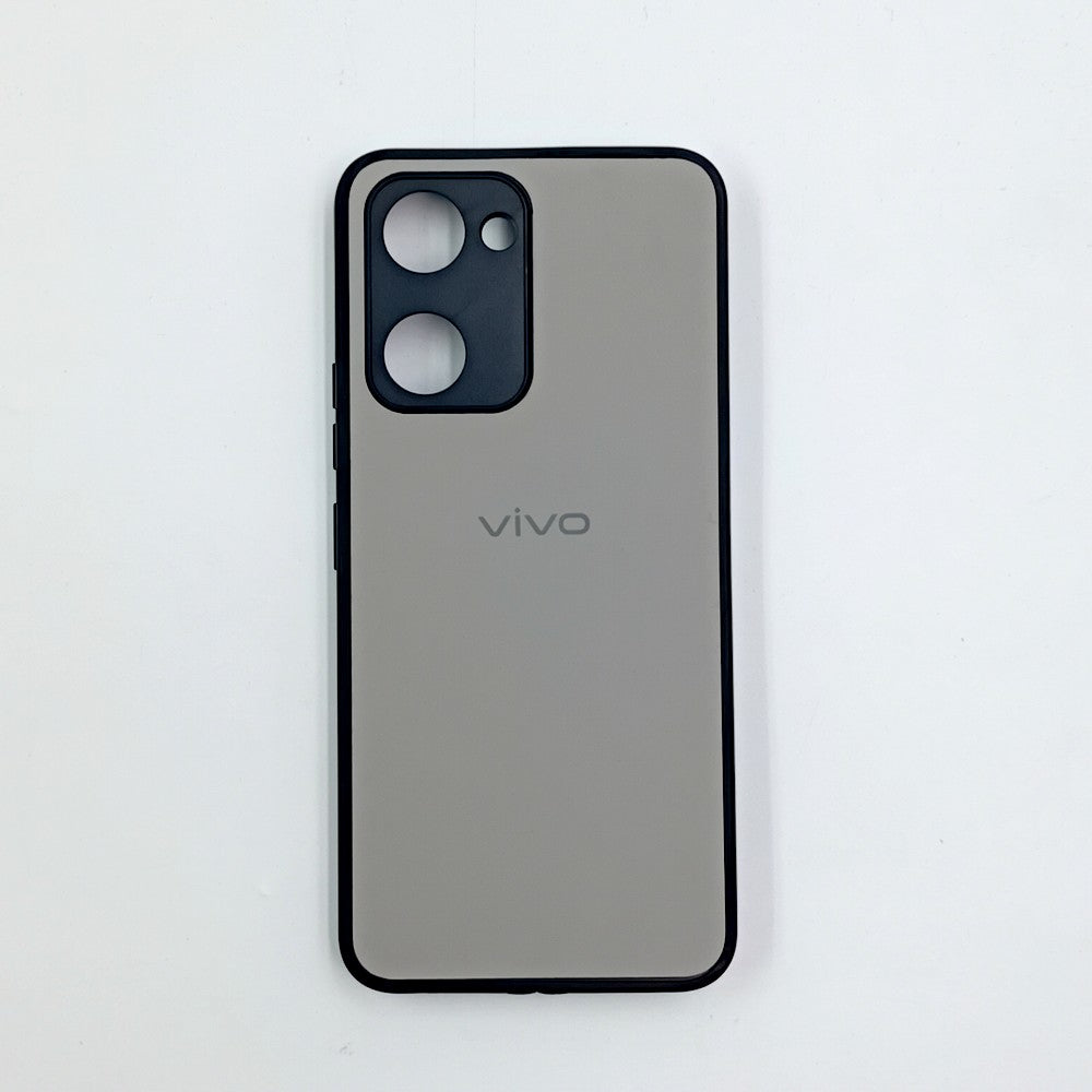 Vivo Y03 Logo Silicone back cover with velvet inside protection layer