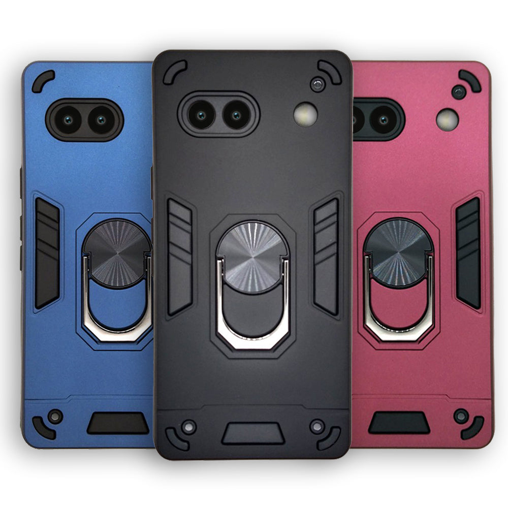 Google Pixel 7A Hard PC Case with ring holder Shockproof Slim back Cover