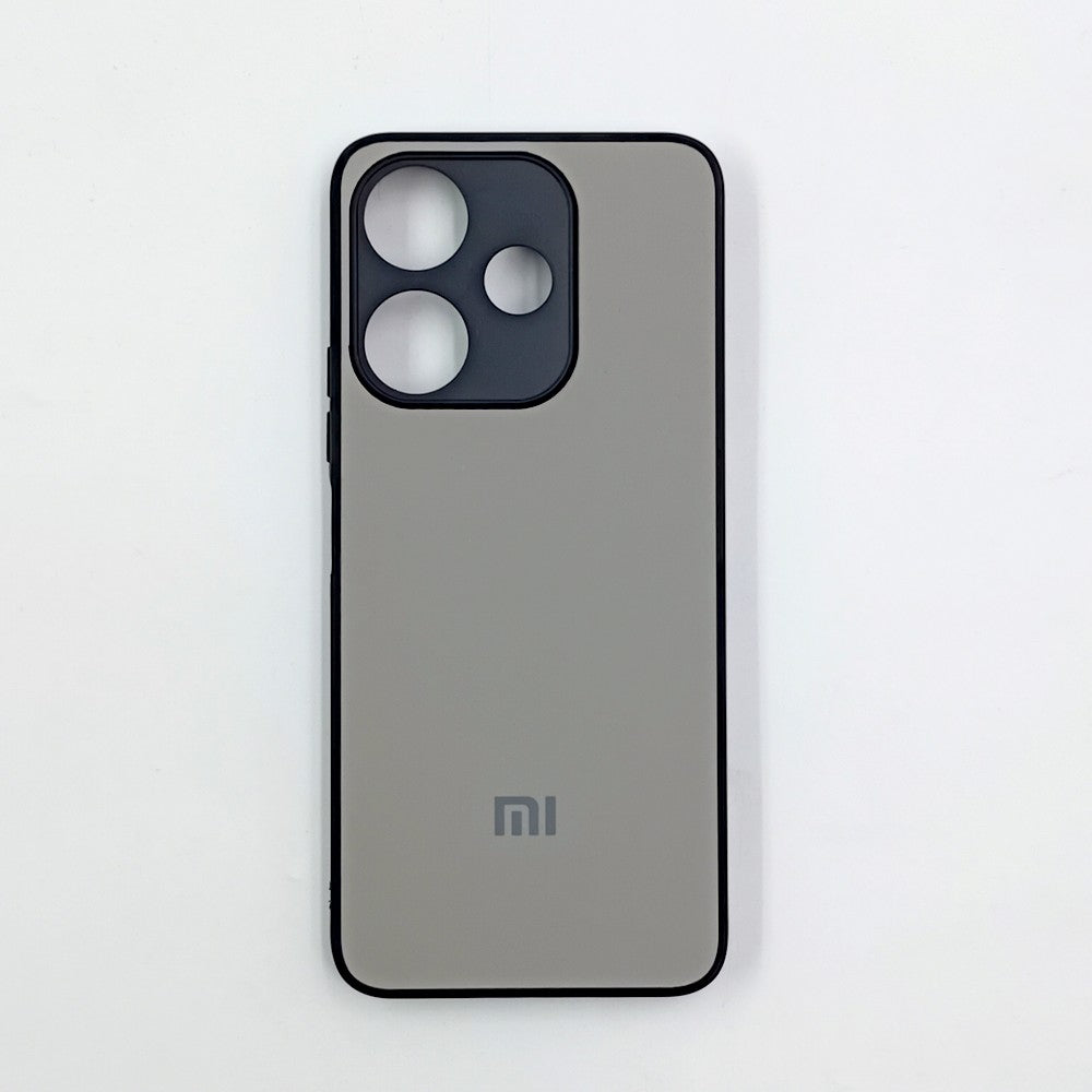 Redmi 13 Logo Silicone back cover with velvet inside protection layer
