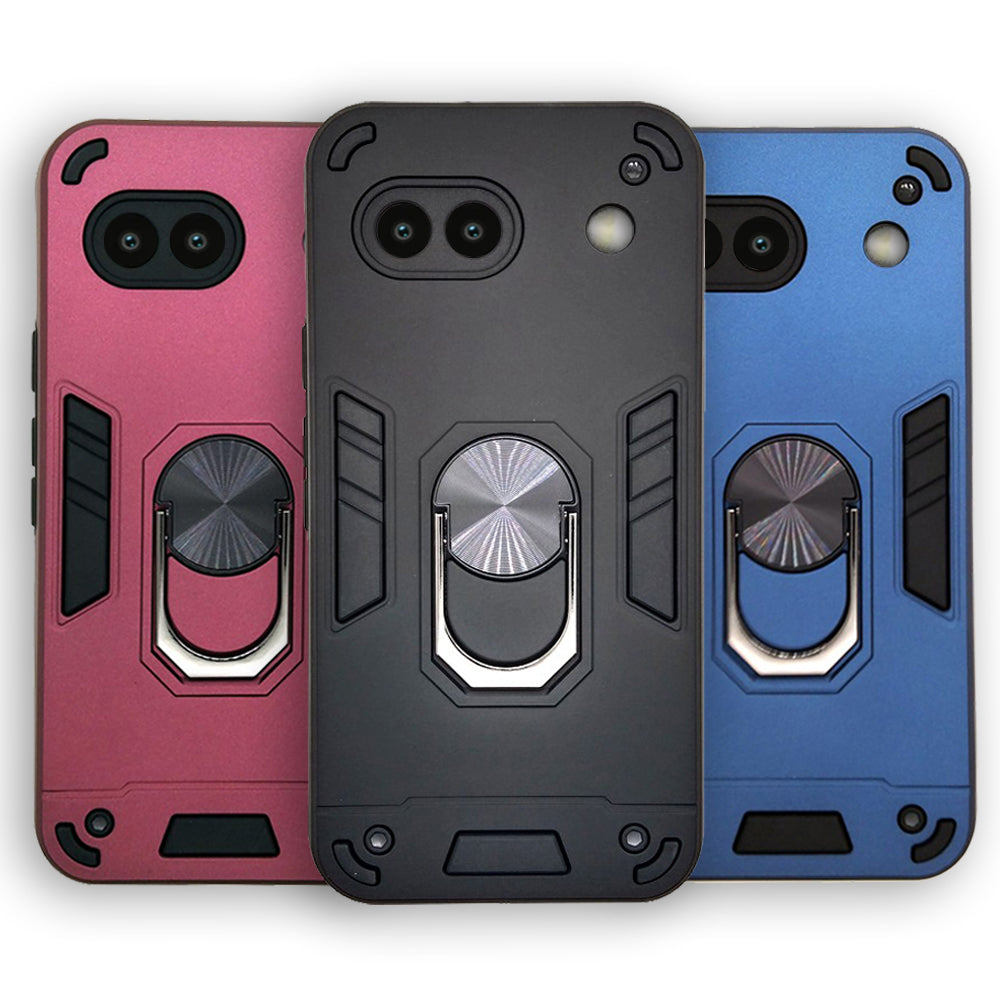 Google Pixel 8A Hard PC Case with ring holder Shockproof Slim back Cover