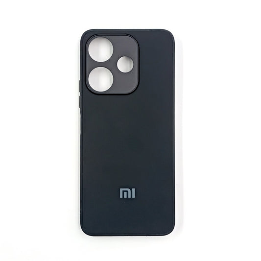 Redmi 13 Logo Silicone back cover with velvet inside protection layer