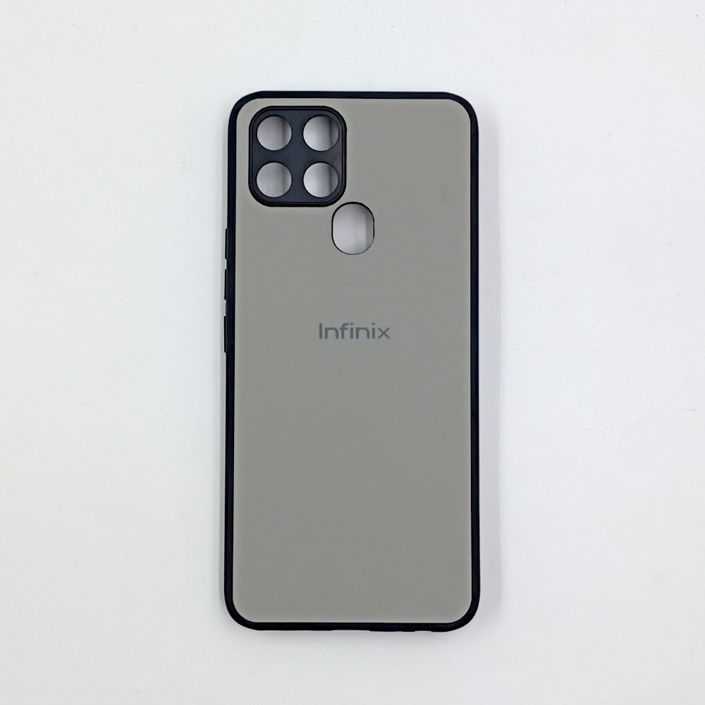 Infinix Smart 6 Logo Silicone back cover with velvet inside protection layer