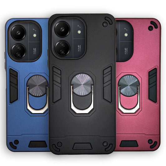Redmi 13C Hard PC Case with ring holder Shockproof Slim back Cover