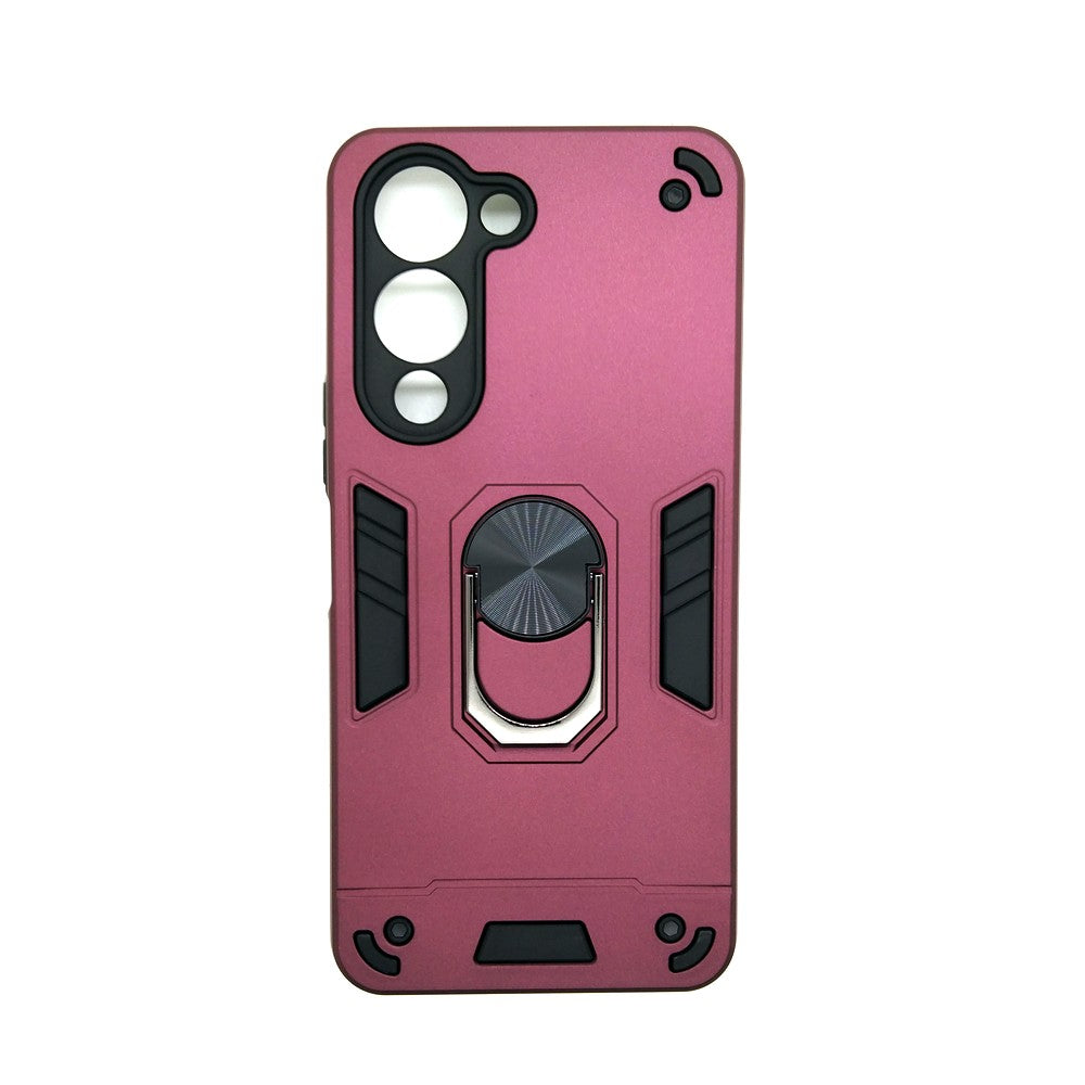 Vivo Y04 Hard PC Case with ring holder Shockproof Slim back Cover