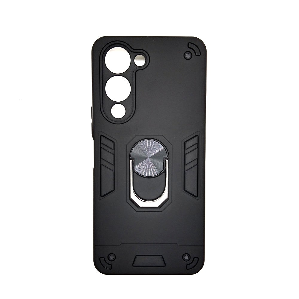 Vivo Y04 Hard PC Case with ring holder Shockproof Slim back Cover