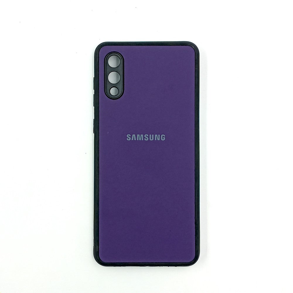 Samsung M02 / A02 Logo Silicone back cover with velvet inside protection layer