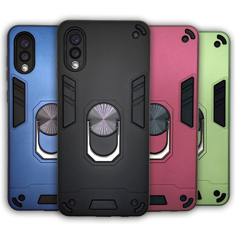 Samsung M02 Hard PC Case with ring holder Shockproof Slim back Cover