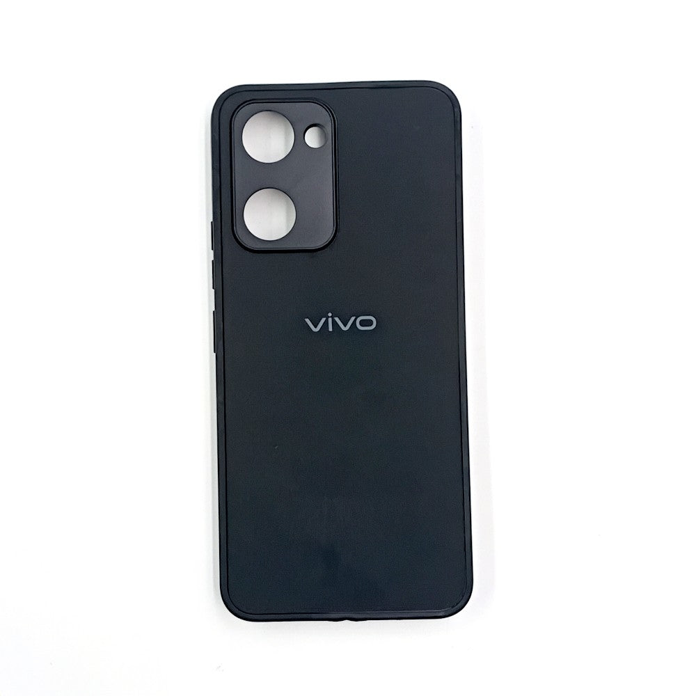 Vivo Y03 Logo Silicone back cover with velvet inside protection layer