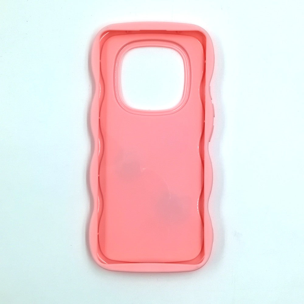 Redmi Note 14 Pro Plus Cute Cartoon 3D Silicone Phone Case for Girls Soft Wavy Edge Back Cover with Bear Flower & Fun Charms Shockproof Protective Case