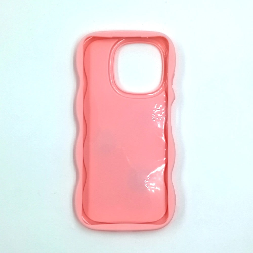 Tecno Spark Go 2025 Cute Cartoon 3D Silicone Phone Case for Girls Soft Wavy Edge Back Cover with Bear Flower & Fun Charms Shockproof Protective Case