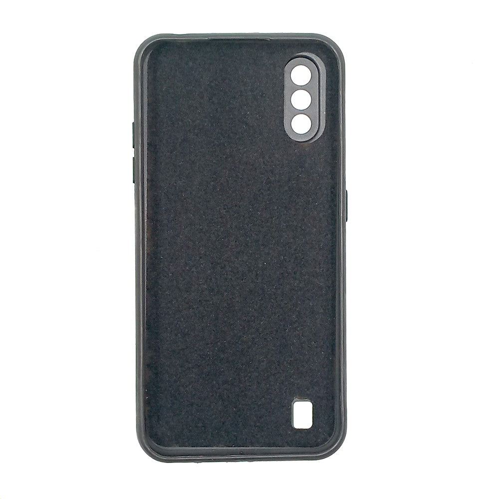 Samsung A01 / M01 Logo Silicone back cover with velvet inside protection layer