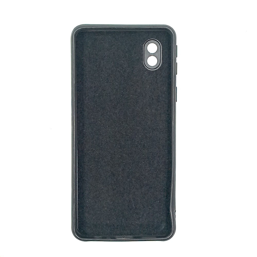 Samsung A01 Core Logo Silicone back cover with velvet inside protection layer