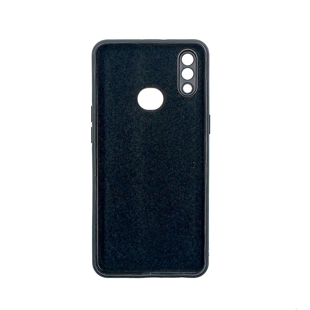 Samsung A10s / M01s Logo Silicone back cover with velvet inside protection layer