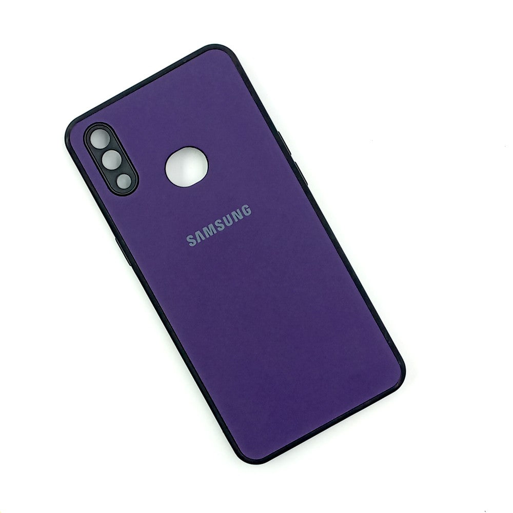 Samsung A10s / M01s Logo Silicone back cover with velvet inside protection layer