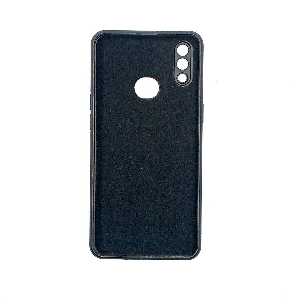 Samsung A10s / M01s Logo Silicone back cover with velvet inside protection layer
