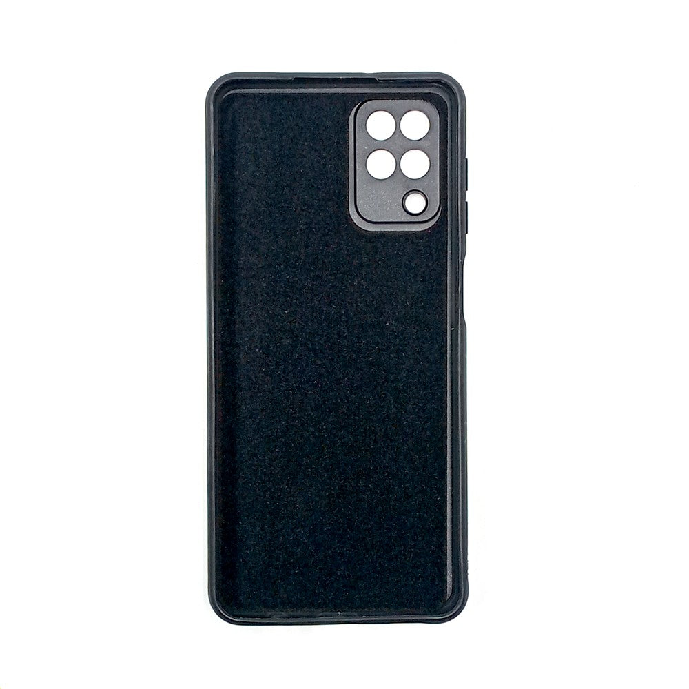 Samsung A12 Logo Silicone back cover with velvet inside protection layer
