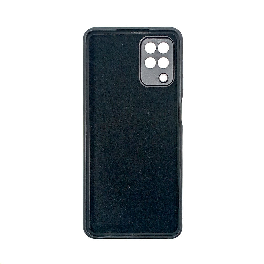 Samsung A12 Logo Silicone back cover with velvet inside protection layer