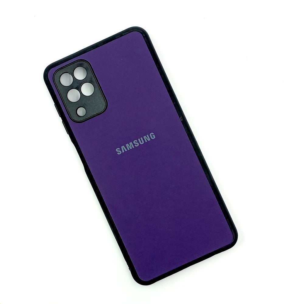 Samsung A12 Logo Silicone back cover with velvet inside protection layer