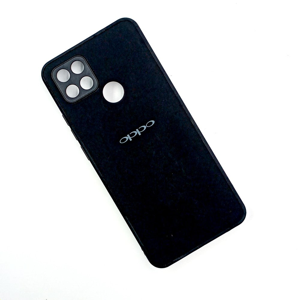 OPPO A15 / A15s Logo Silicone back cover with velvet inside protection layer