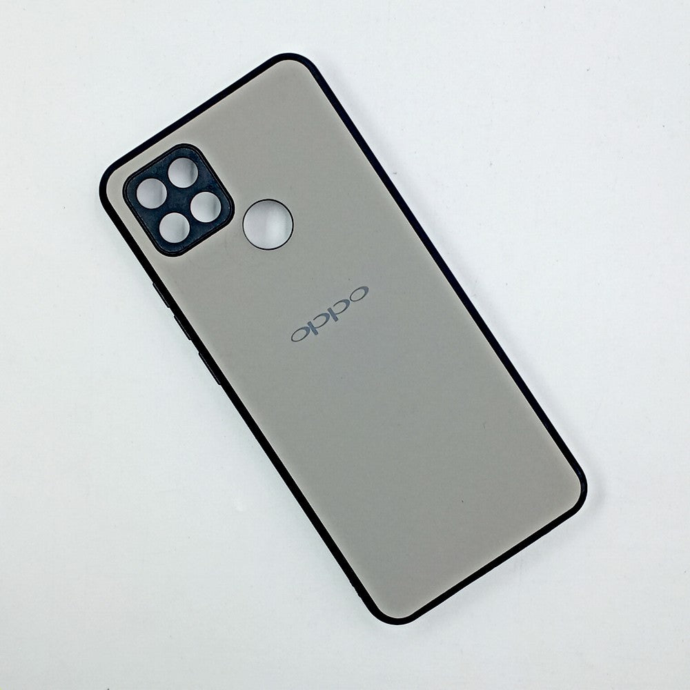 OPPO A15 / A15s Logo Silicone back cover with velvet inside protection layer