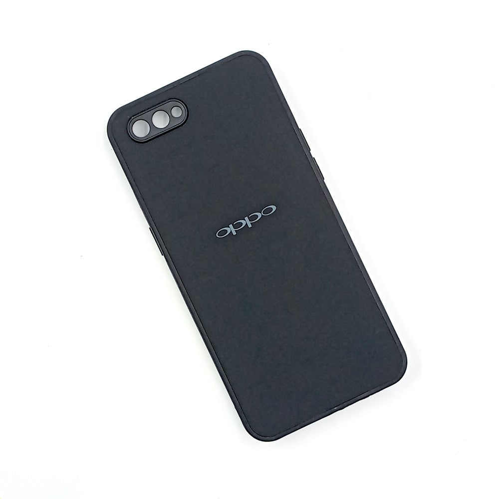 OPPO A1K Logo Silicone back cover with velvet inside protection layer