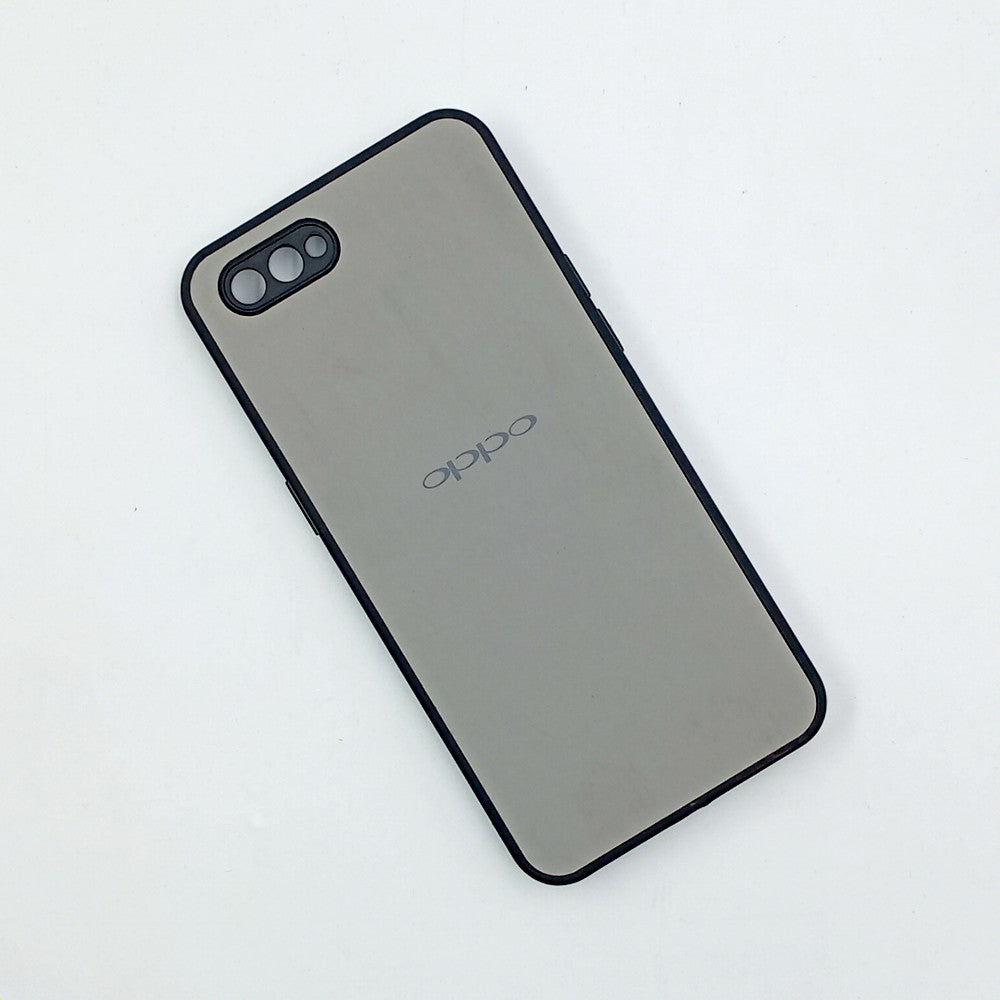 OPPO A1K Logo Silicone back cover with velvet inside protection layer