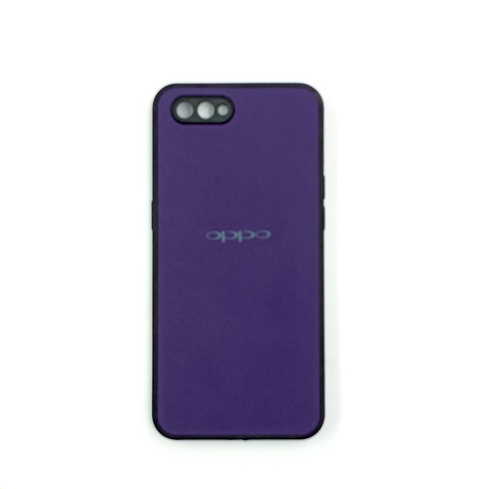 OPPO A1K Logo Silicone back cover with velvet inside protection layer