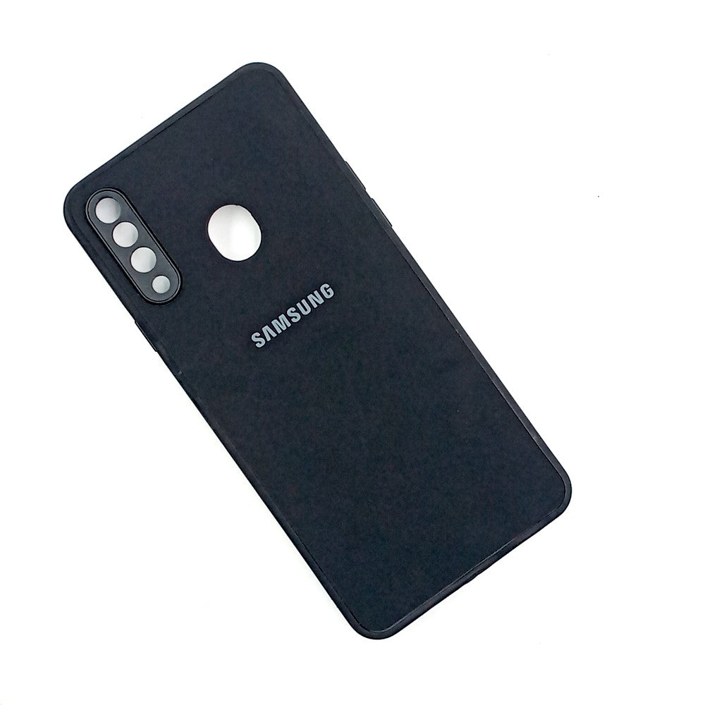 Samsung A20s Logo Silicone back cover with velvet inside protection layer