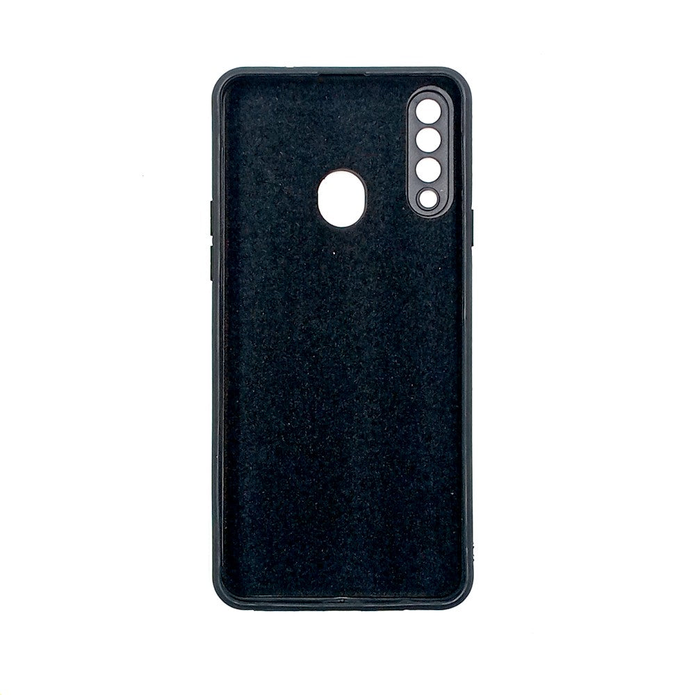 Samsung A20s Logo Silicone back cover with velvet inside protection layer