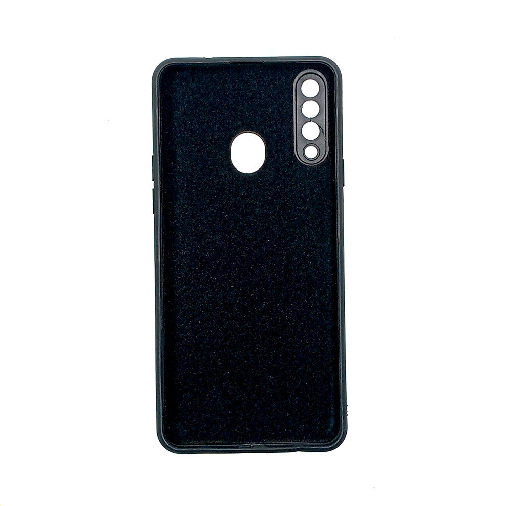 Samsung A20s Logo Silicone back cover with velvet inside protection layer