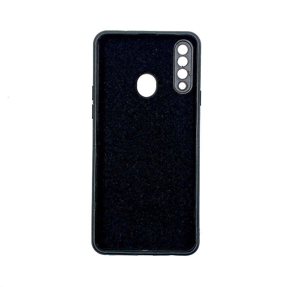 Samsung A20s Logo Silicone back cover with velvet inside protection layer