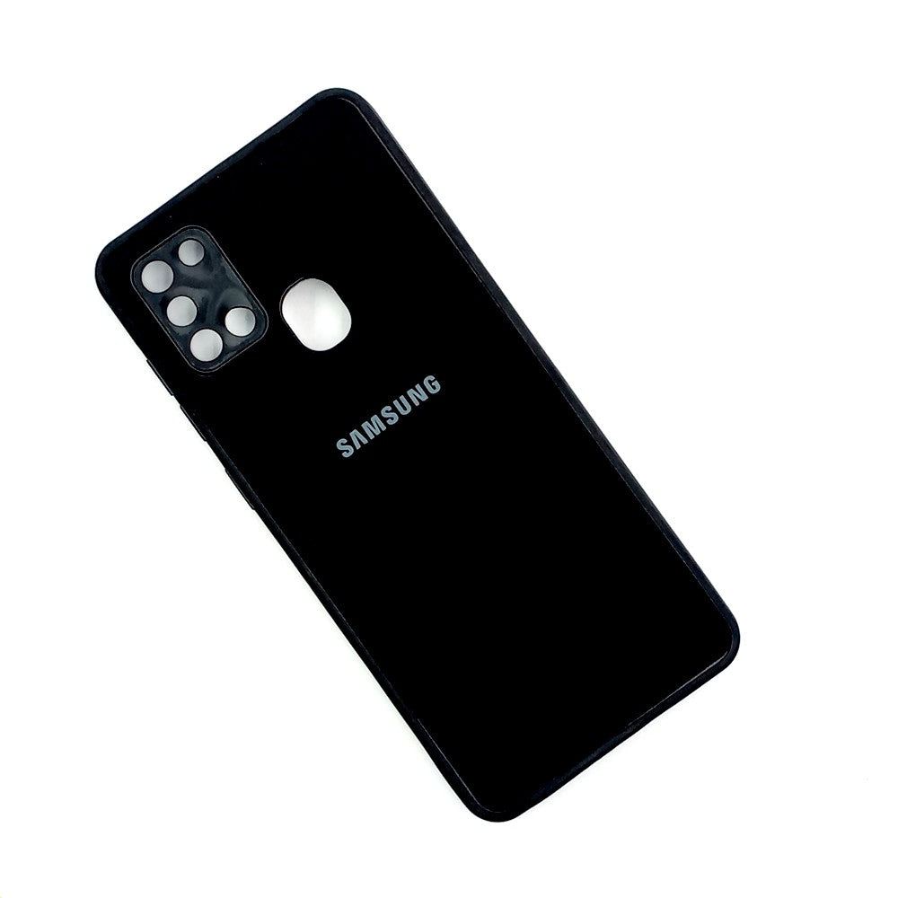 Samsung A21s Logo Silicone back cover with velvet inside protection layer