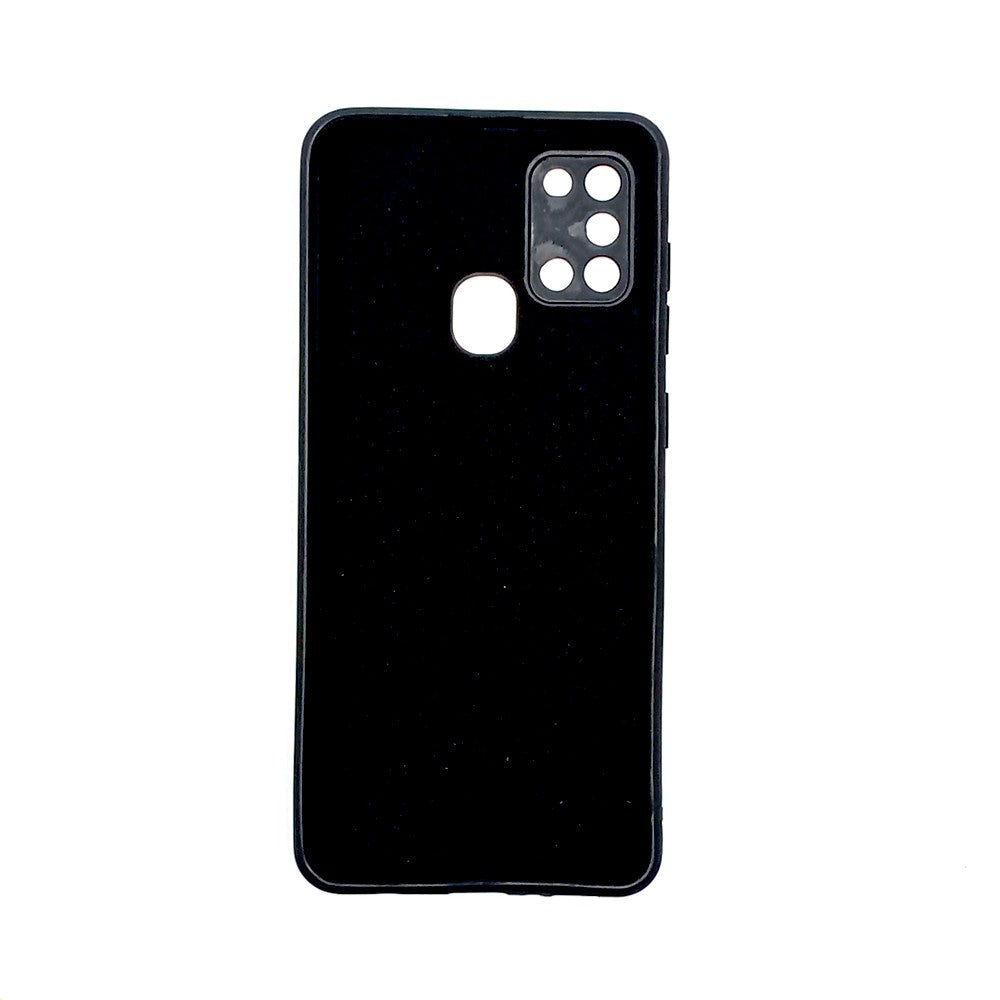 Samsung A21s Logo Silicone back cover with velvet inside protection layer