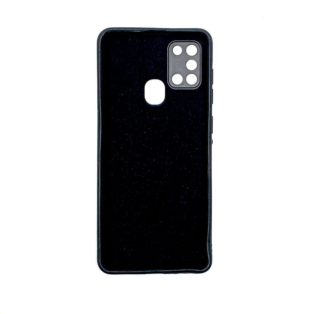 Samsung A21s Logo Silicone back cover with velvet inside protection layer