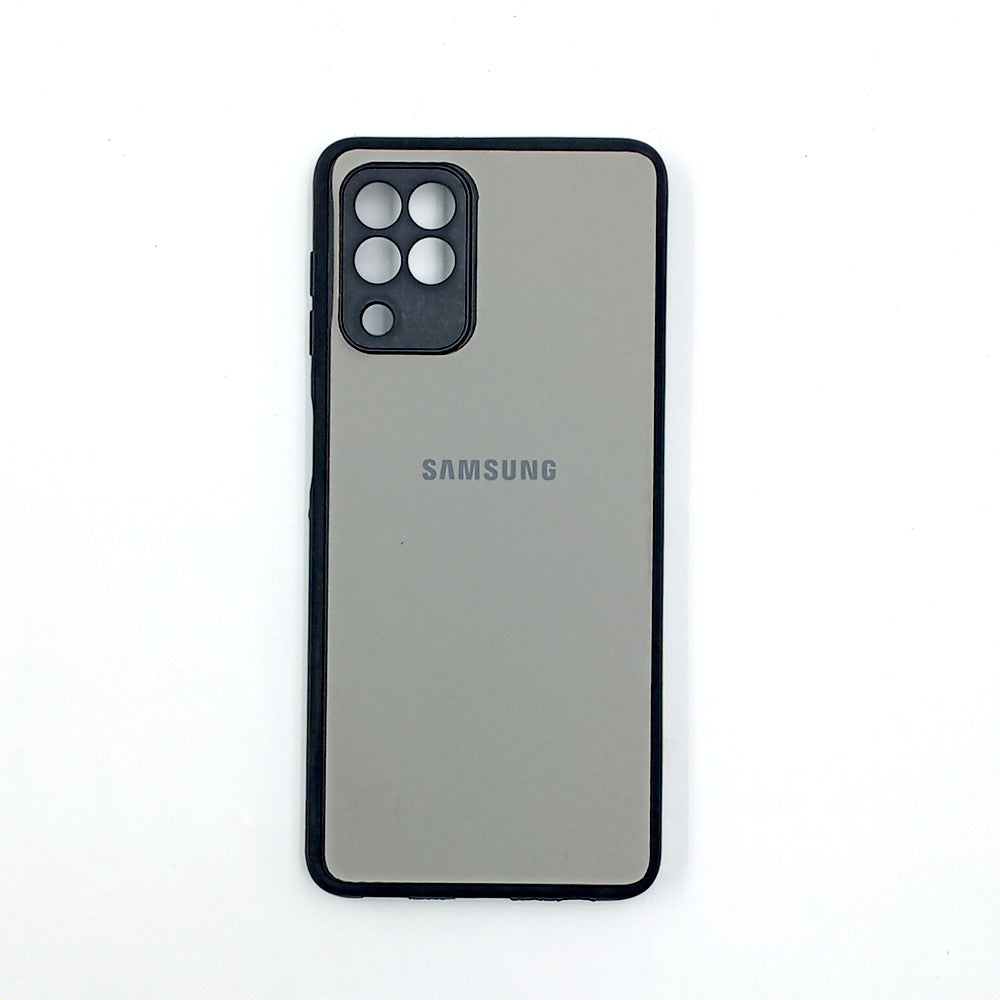 Samsung A22 4G Logo Silicone back cover with velvet inside protection layer