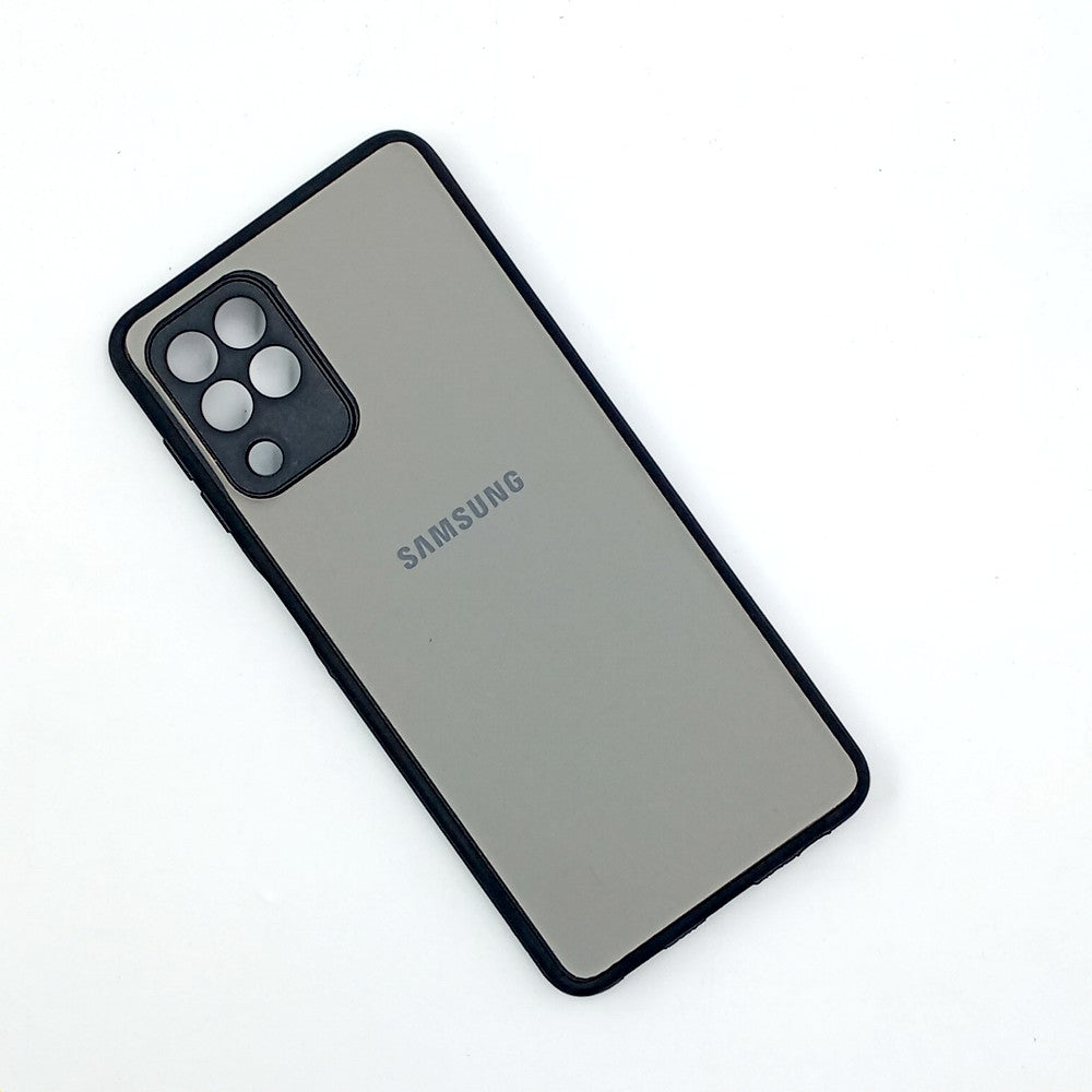 Samsung A22 4G Logo Silicone back cover with velvet inside protection layer