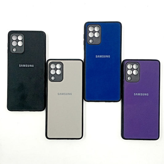 Samsung A22 4G Logo Silicone back cover with velvet inside protection layer