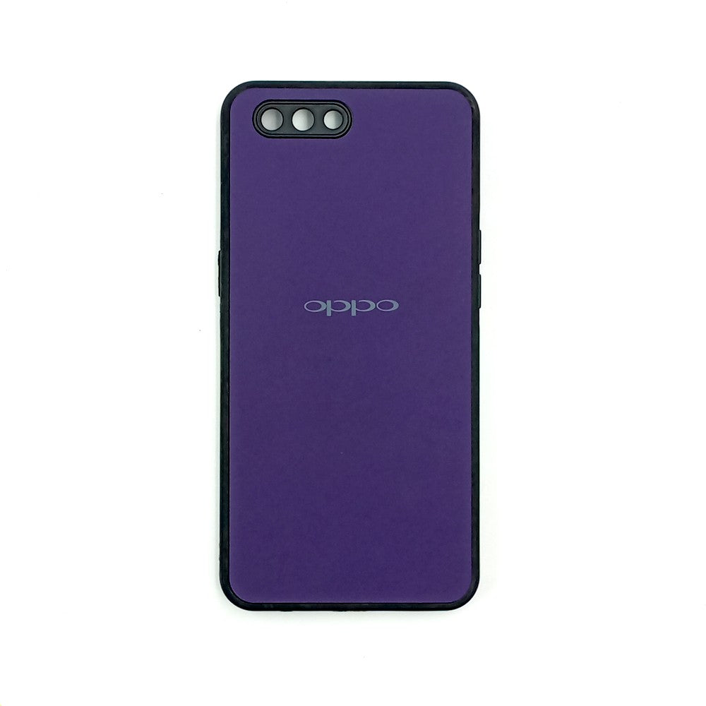 OPPO A3s Logo Silicone back cover with velvet inside protection layer