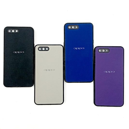 OPPO A3s Logo Silicone back cover with velvet inside protection layer