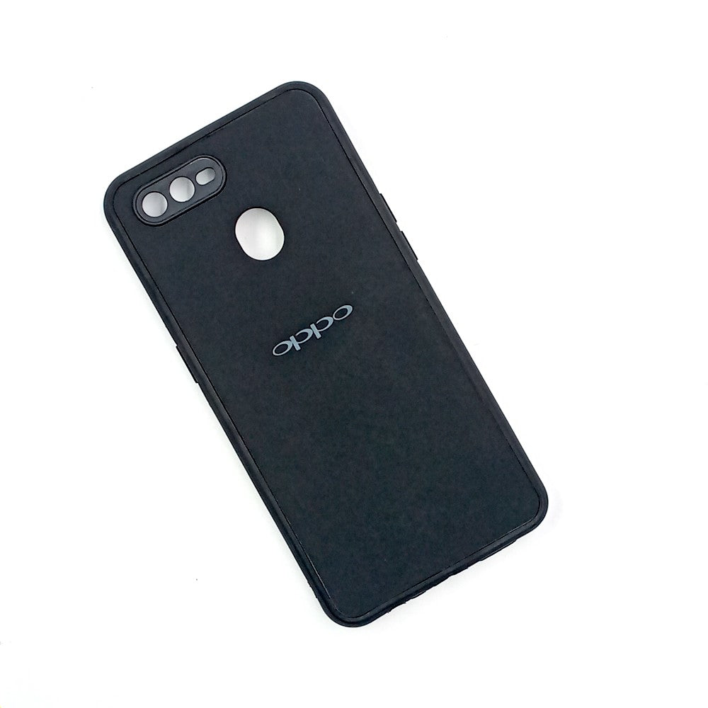 OPPO A5s Logo Silicone back cover with velvet inside protection layer